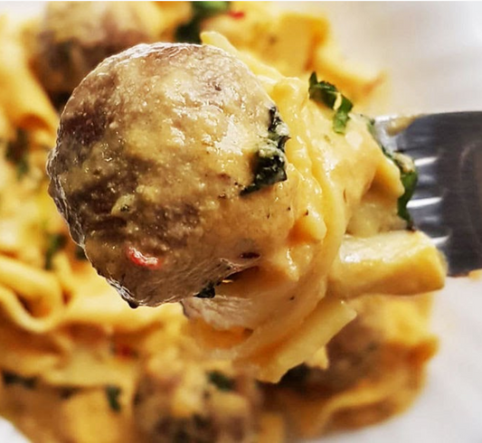 Shroomeats Cheesy Pasta
