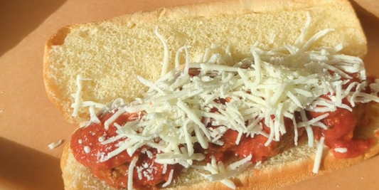 Sub Sandwich with Mushroom Balls