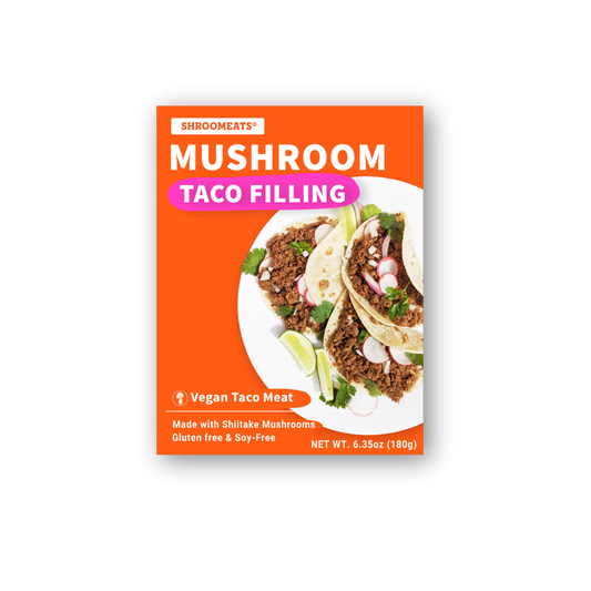 Shroomeats® Mushroom Taco Filling : Vegan Ground Meat, 6-pack Family Size
