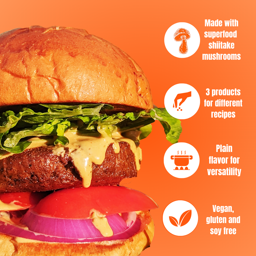 Shroomeats® Starter Kit : Vegan Mushroom Meat Variety Pack + 2 Free eCookbooks + FREE Shipping