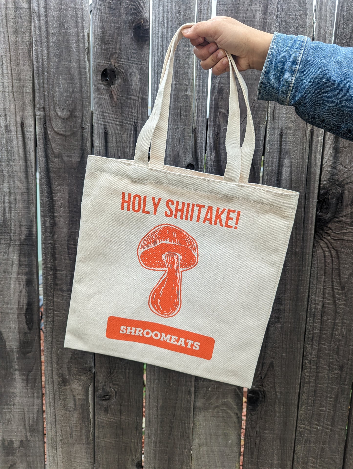 Shroomeats® Canvas Grocery Tote Bag : Good Quality 100% Cotton