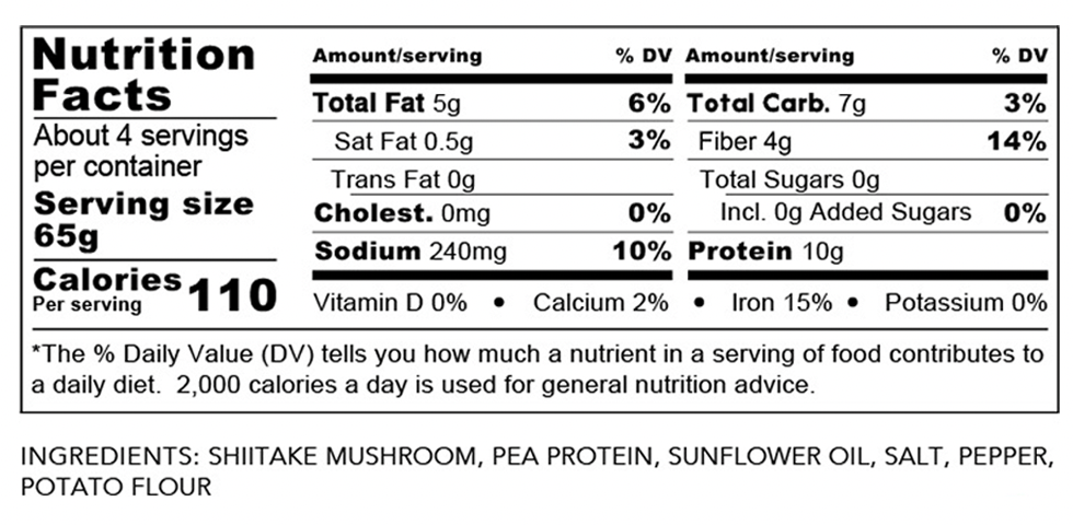 Family Size 6-Pack Shroomeats® Shred-it :  Vegan Mushroom Ground Meat Allergen Free Healthy Meat Alternative Great Texture