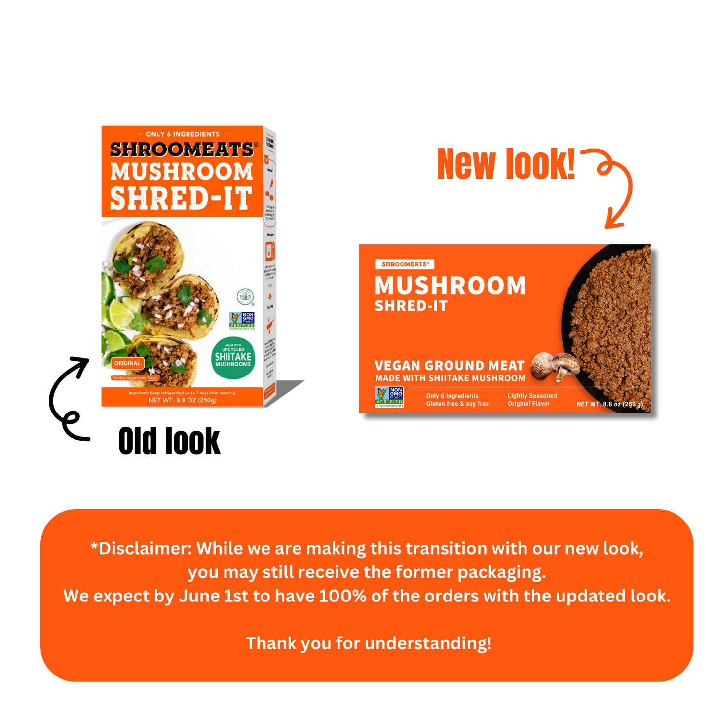 3-Pack Shroomeats® Mushroom Patties : Vegan Shiitake Mushroom Burger Allergen-Friendly Superfood