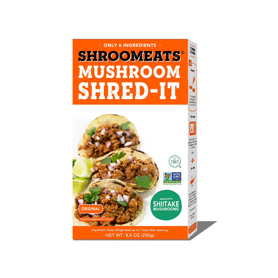 Shroomeats® Shred-it : Vegan Mushroom Ground Meat Allergen Free Healthy Meat Alternative Great Texture