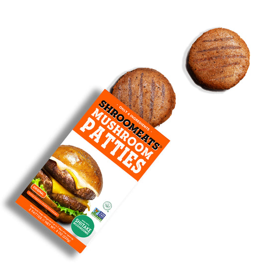 Shroomeats® Patties : Vegan Mushroom Burger Patties Allergen Free Healthy Meat Alternative Great Texture