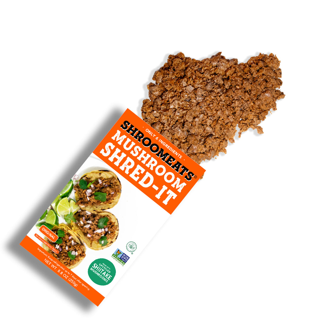 Shroomeats® Shred-it : Vegan Mushroom Ground Meat Allergen Free Healthy Meat Alternative Great Texture