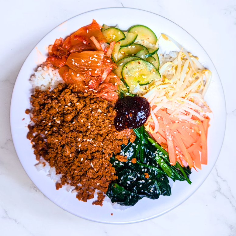 Bibimbap with Mushroom Shred-It