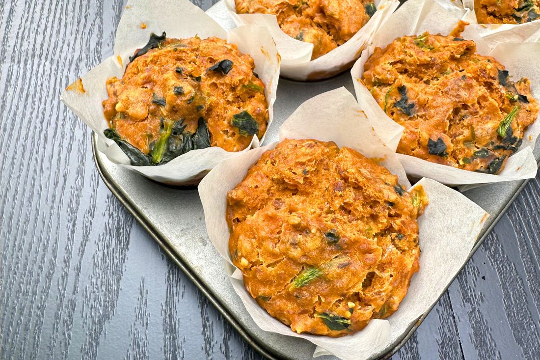 Breakfast Muffins with Mushroom Shred-It