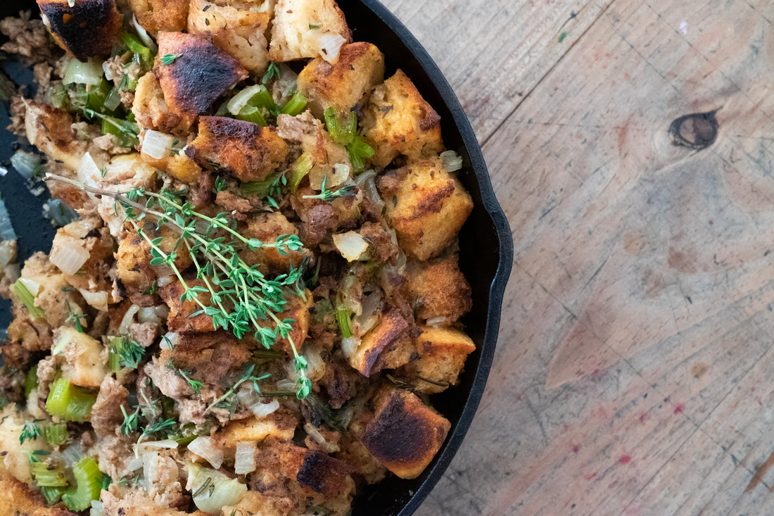 Hearty Mushroom Shred-It Stuffing