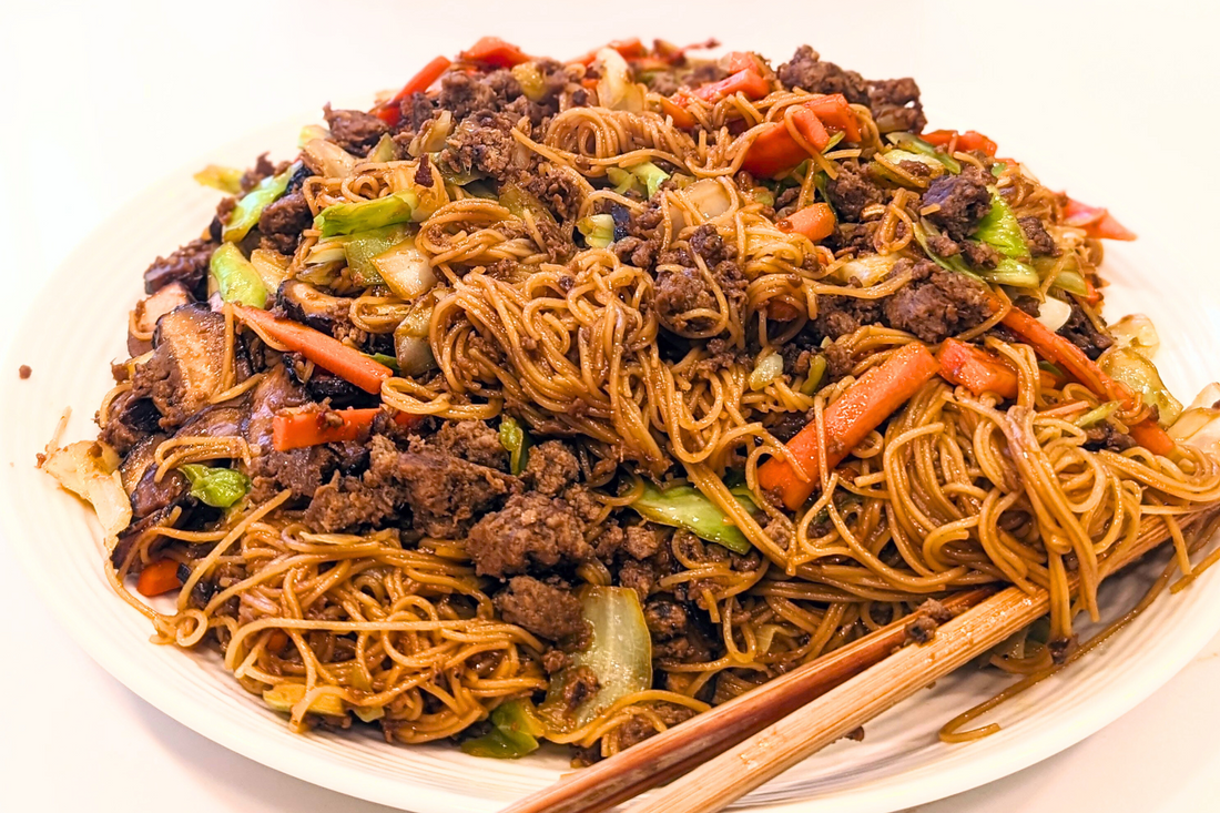 Stir Fry Noodles with Shroomeats Mushroom Shred-It